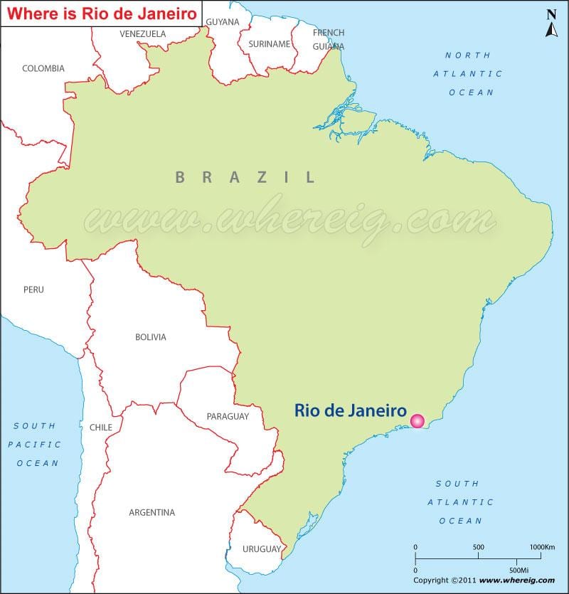 prikaži Rio de Janeiro na karti