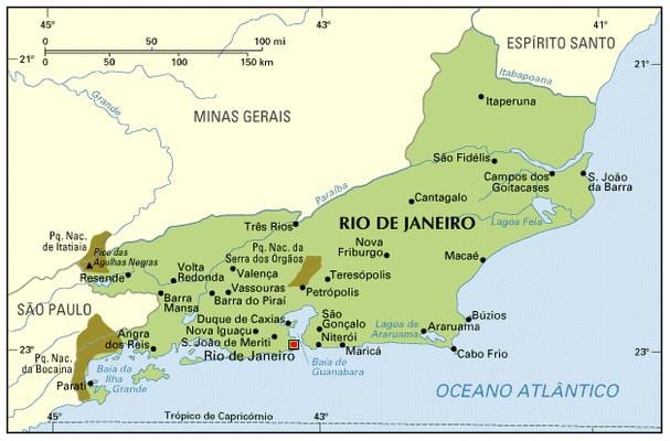 koordinate Rio de Janeiru