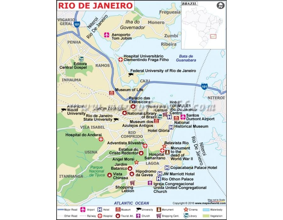 Rio de Janeiru kartica trgovine