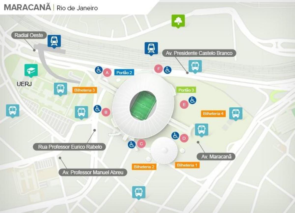Rio de Janeiru stadion karti