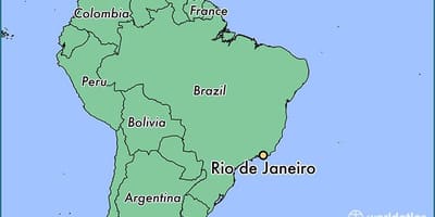 Rio de Janeiru, Brazil kartica