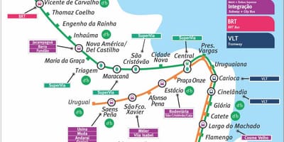 Metro u Rio de Janeiru karti