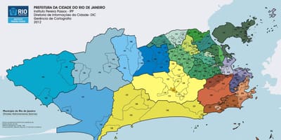 Rio de Janeiru okruga na karti