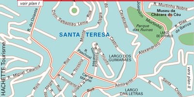 Santa Teresa u Rio de janeiru karti