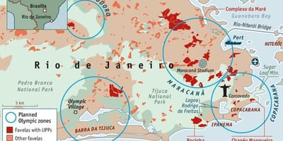 U u Rio de Janeiru karti